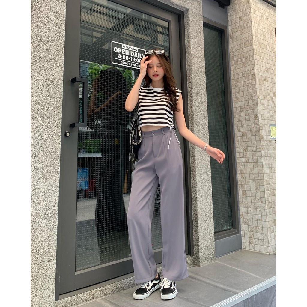 BEFAST - ZEC OOTD Wanita Celana Panjang MIRYA / Penny Pant / Celana Ala Style Korean / Celana Panjang Viral 2021 / Celana Panjang Polos Banyak Warna