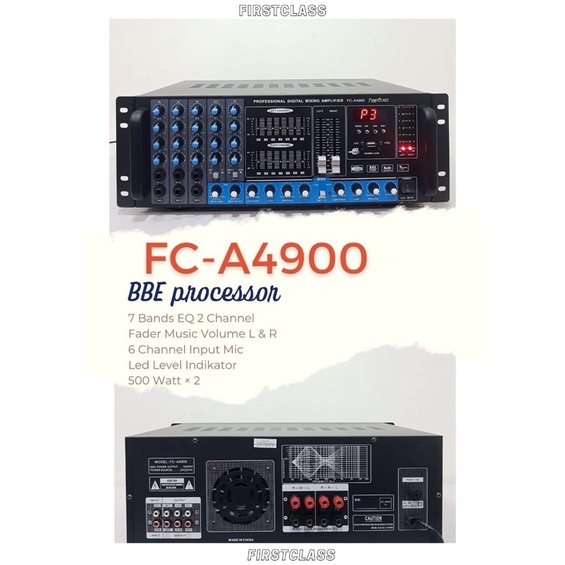 amplifier firstclass fca 4900 firstclass fca4900 fristclass fc a4900