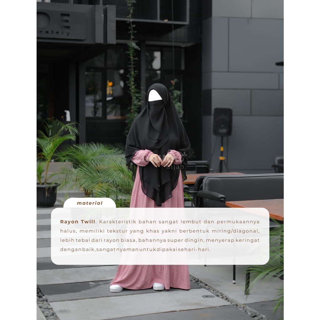 Gamis Daily Dress by Zanuba Hijab (DRESS ONLY)