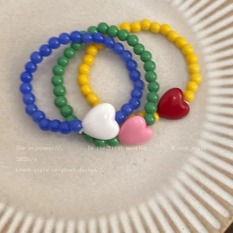 Gelang Manik-Manik Handmade Elastis Warna Permen