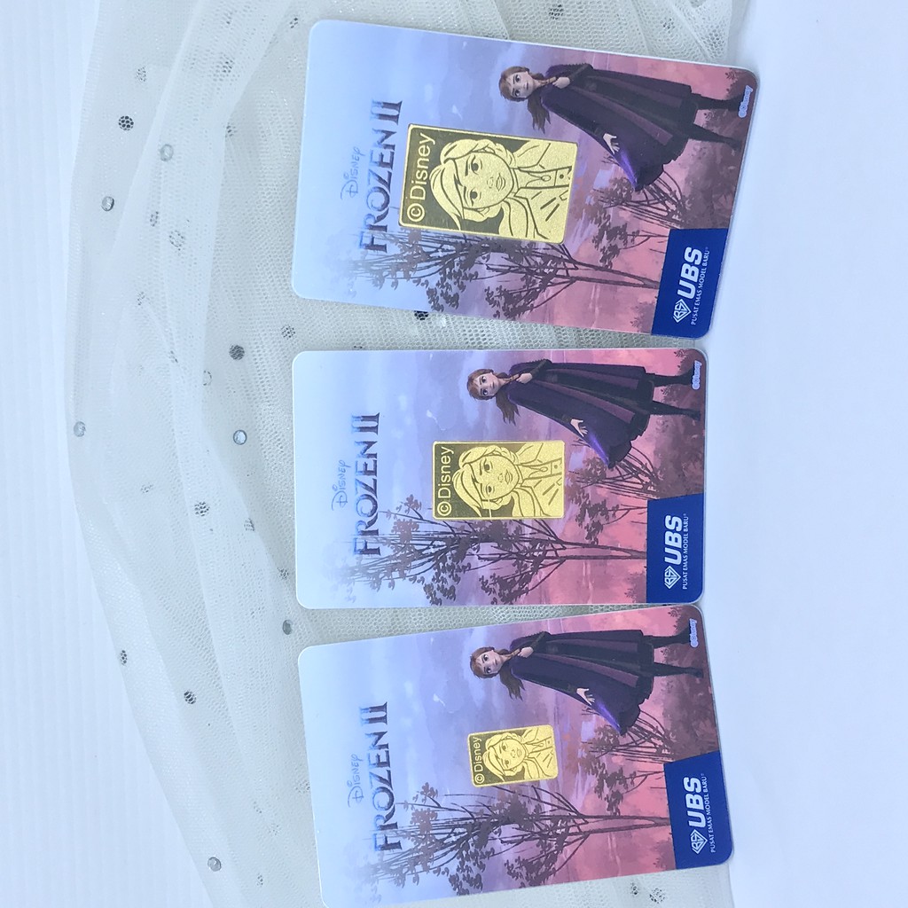 Rvl Gold Emas Logam Mulia Ubs Disney Frozen Karakter Anna 2gr 2 Gram