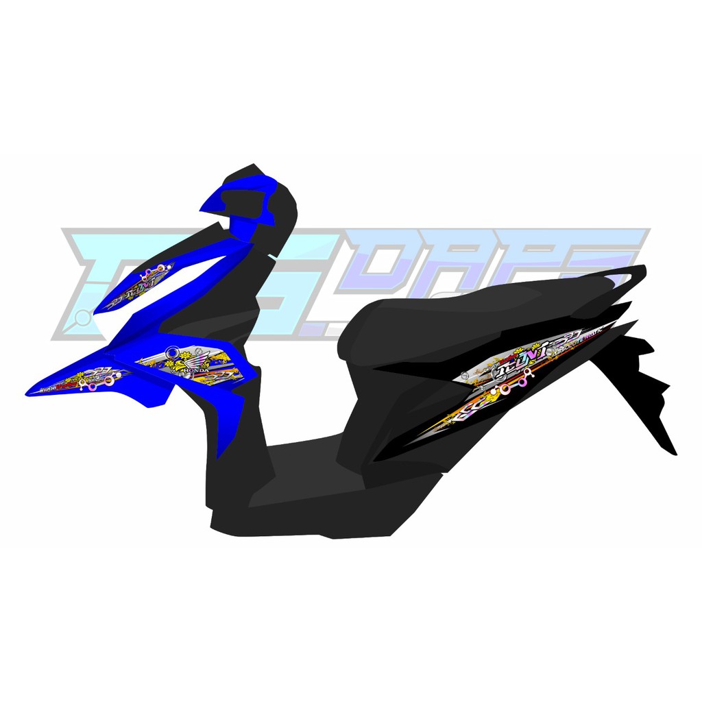 STRIPING TRANSPARAN HOLOGRAM BEAT DELUXE 2020