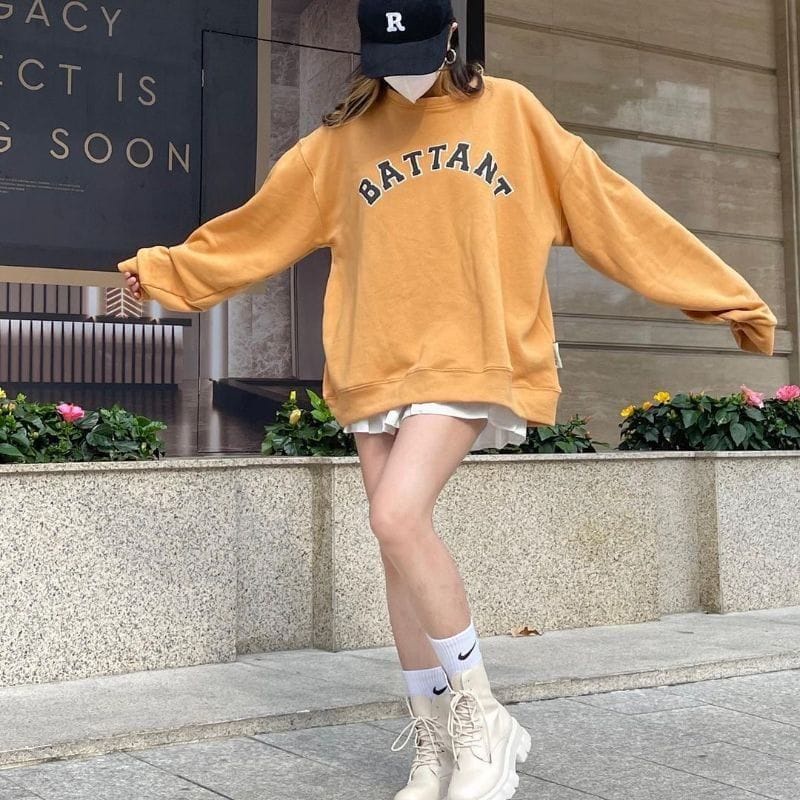 Sweater Wanita | Battant Sweater Oversize wanita | Korean Style Sweater Kekinian