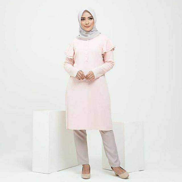 Brina Tunik Pink by Callanda Hijab