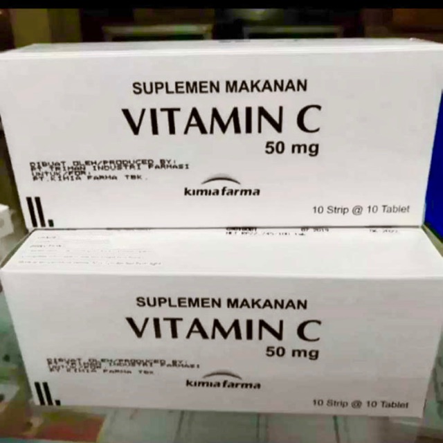 Vitamin C Kimia Farma 50mg (100 tablet) suplemen vitamin c