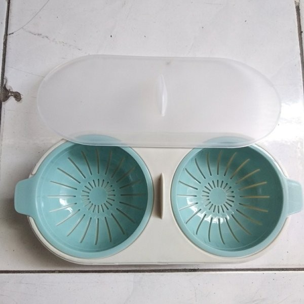 barokah gamis Egg Poacher microwave double poach cooker steamer