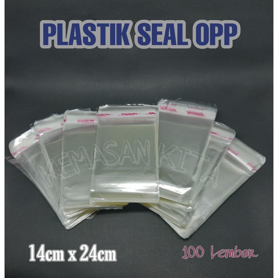 

Kantong Plastik Opp Seal Lem Perekat Kemasan Souvenir Kue 14x24 cm