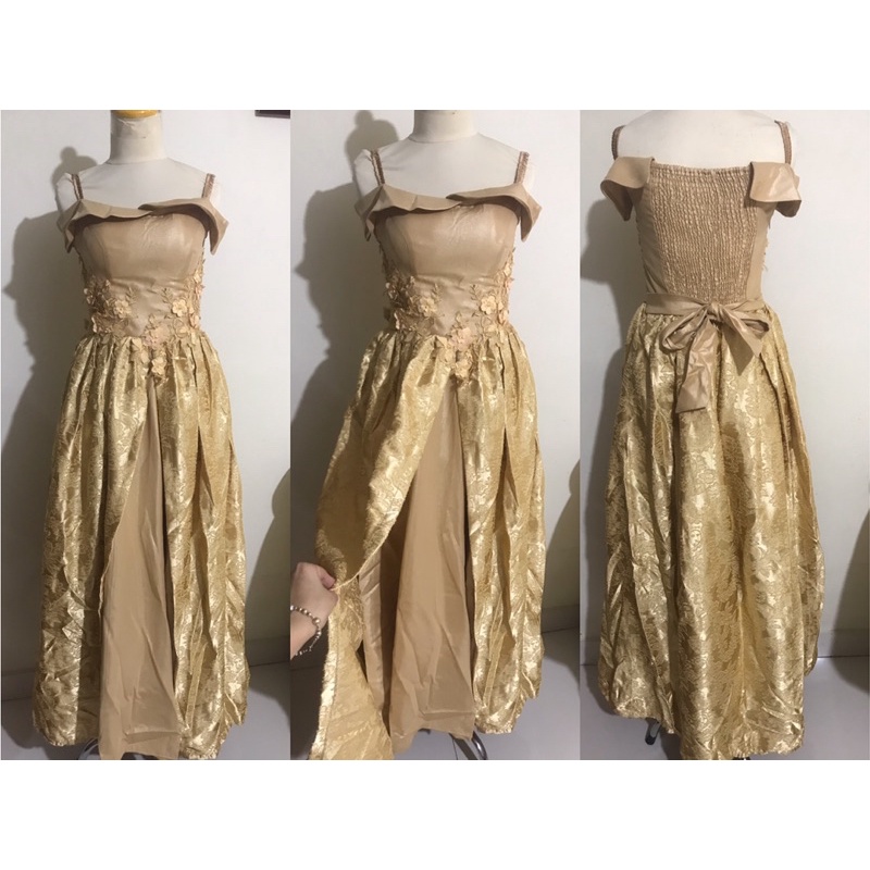 GAUN PESTA GOLD/GAUN PESTA KULELUARGA