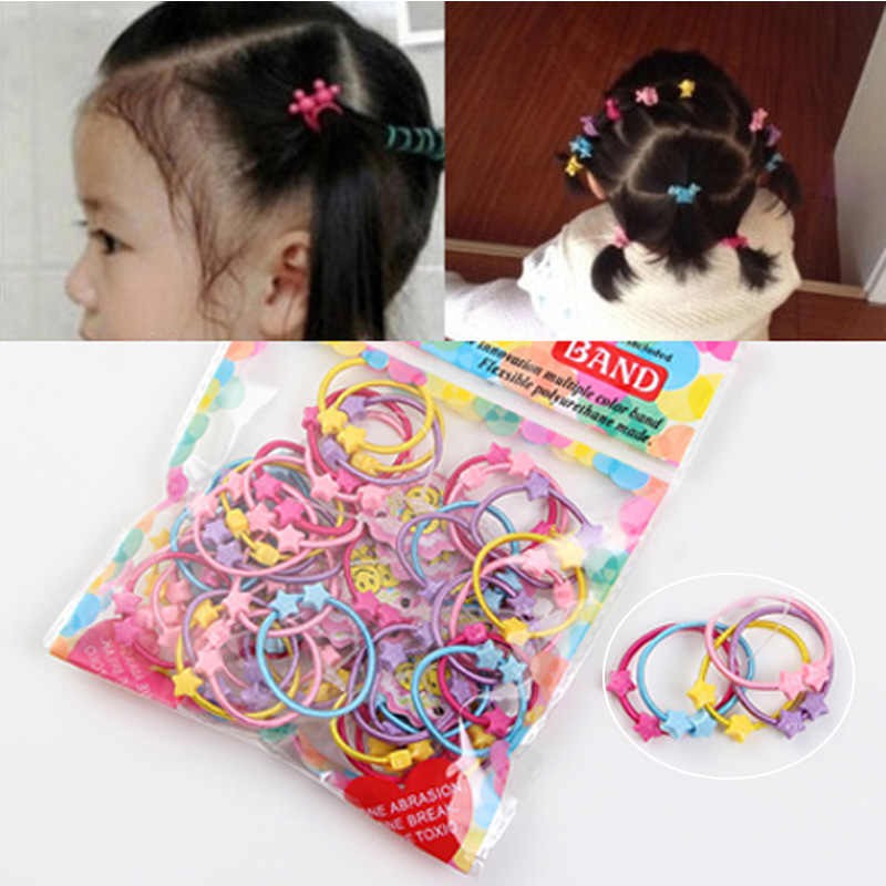 [50 PC] IKAT RAMBUT ANAK / KUNCIR RAMBUT ANAK KARAKTER / IKAT RAMBUT ANAK WARNA WARNI