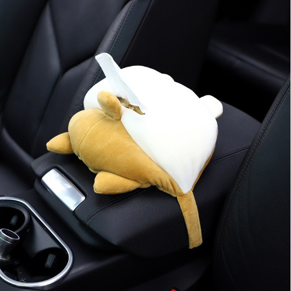 NEW BUTTT Tempat Tisu Tissue Mobil SHARK CORGI dan KUCING gantung belakang Jok dan Armbox