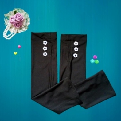 [BRAND HUSNA HIJAB] Handsock Jempol 3 Kancing / Hensok Kancing