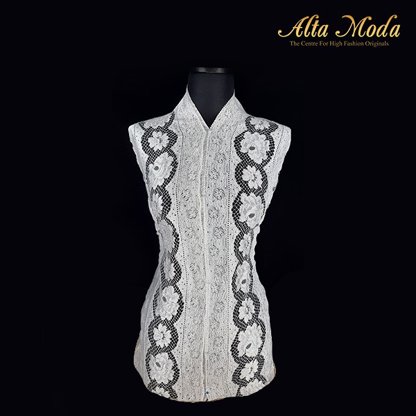 

Alta Moda Brokat Perancis Eyelet Desain White