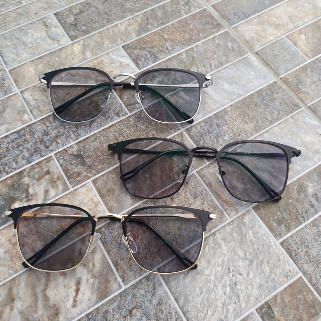 Kacamata Photocromic Wanita Normal Minus Silinder Korea Oppa Kaca Mata Fashion