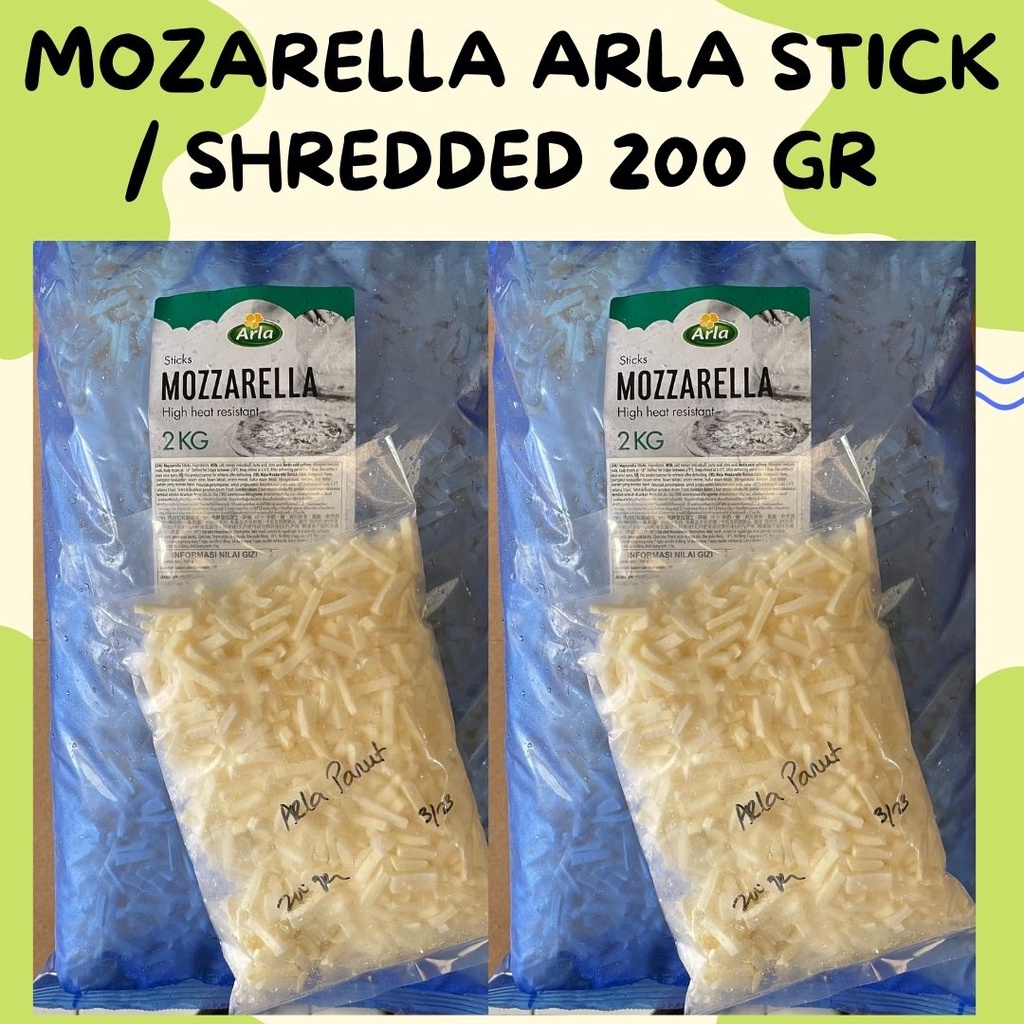 Arla Mozarella Stick 200 GR / Mozarella Shredded / Mozarella Parut / Arla Moza