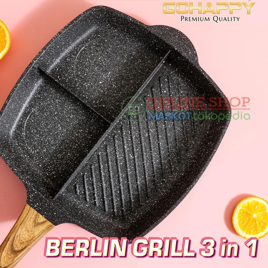 ❁ MULTI GRILL PAN (Gratis Ongkir,) ALAT PEMANGGANG / PANCI PANGGANG ANTI LENGKET SET Panggangan komp