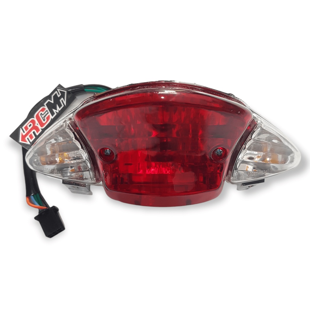 STOPLAMP STOP LAMP LAMPU BLKG BLK BELAKANG ASSY SUZUKI SATRIA HIU MALAYSIA 2T 2 T 2TAK 2 TAK 135 MERAH PUTIH RED CLEAR WHITE LOKAL JAMINAN KUALITAS