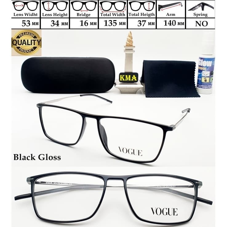 Frame kacamata VOGUE frame kacamata minus unisex premium