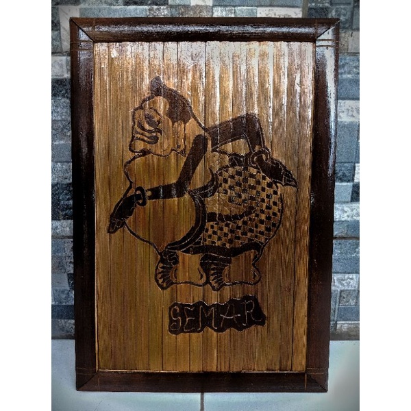 ukiran bambu hitam/wulung