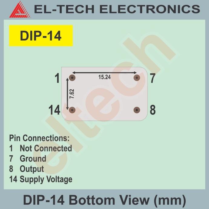 40MHz 40 MHz Kristal Crystal XTAL Oscillator Osilator 4 Pin DIP-14 elt3ch Ayo Beli