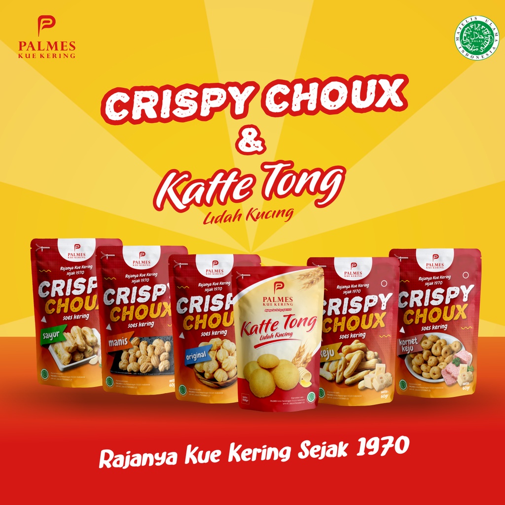 

Soes Kering dan Lidah Kucing / Crispy Choux dan Katte Tong / Palmes Kue Kering