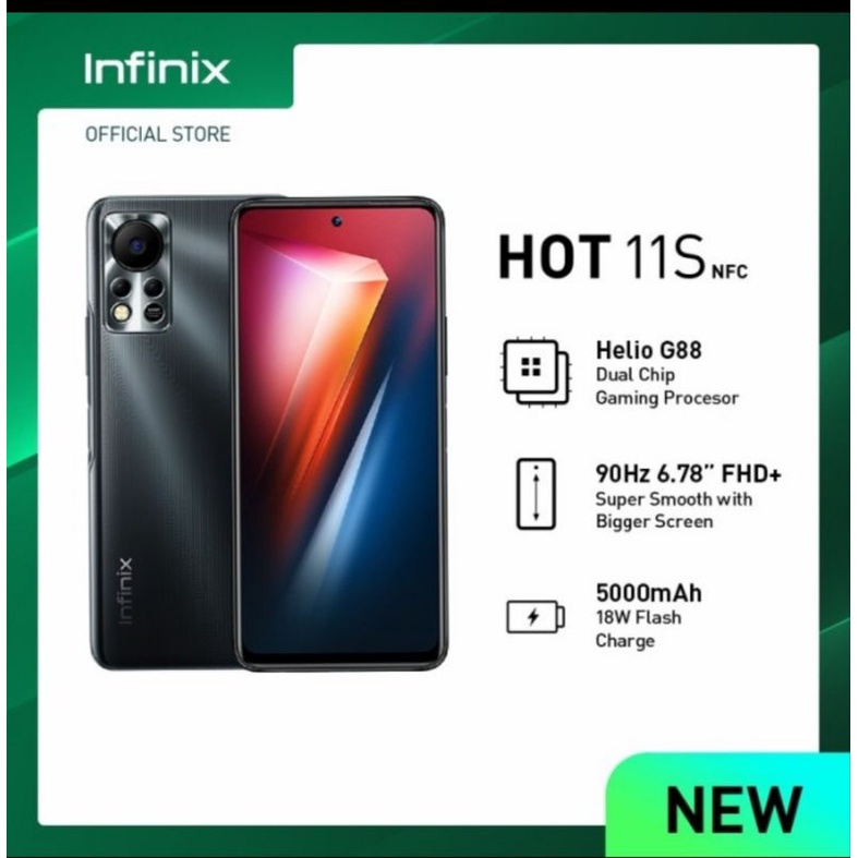Hp Infinix Hot 11S NFC Ram 6/128 Garansi Resmi