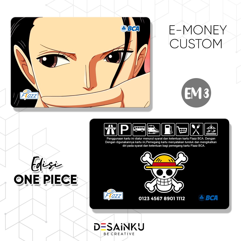 TERMURAH!!! Emoney One Piece Edition / Emoney Anime / E-TOLL TAPCASH TAP CASH BRIZZI FLAZZ BCA