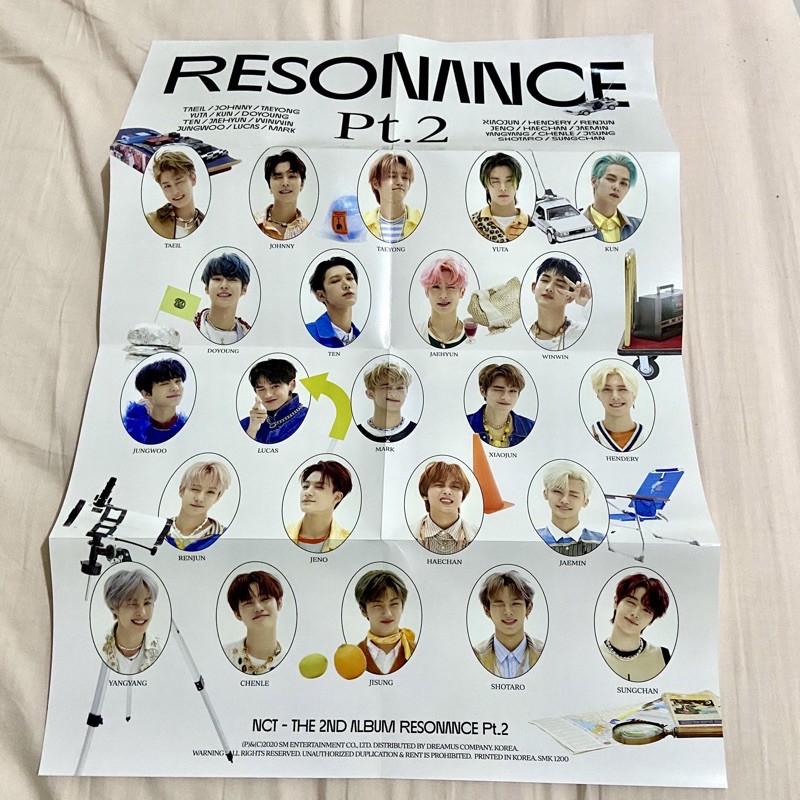 official folded poster departure nct 2020 pt2