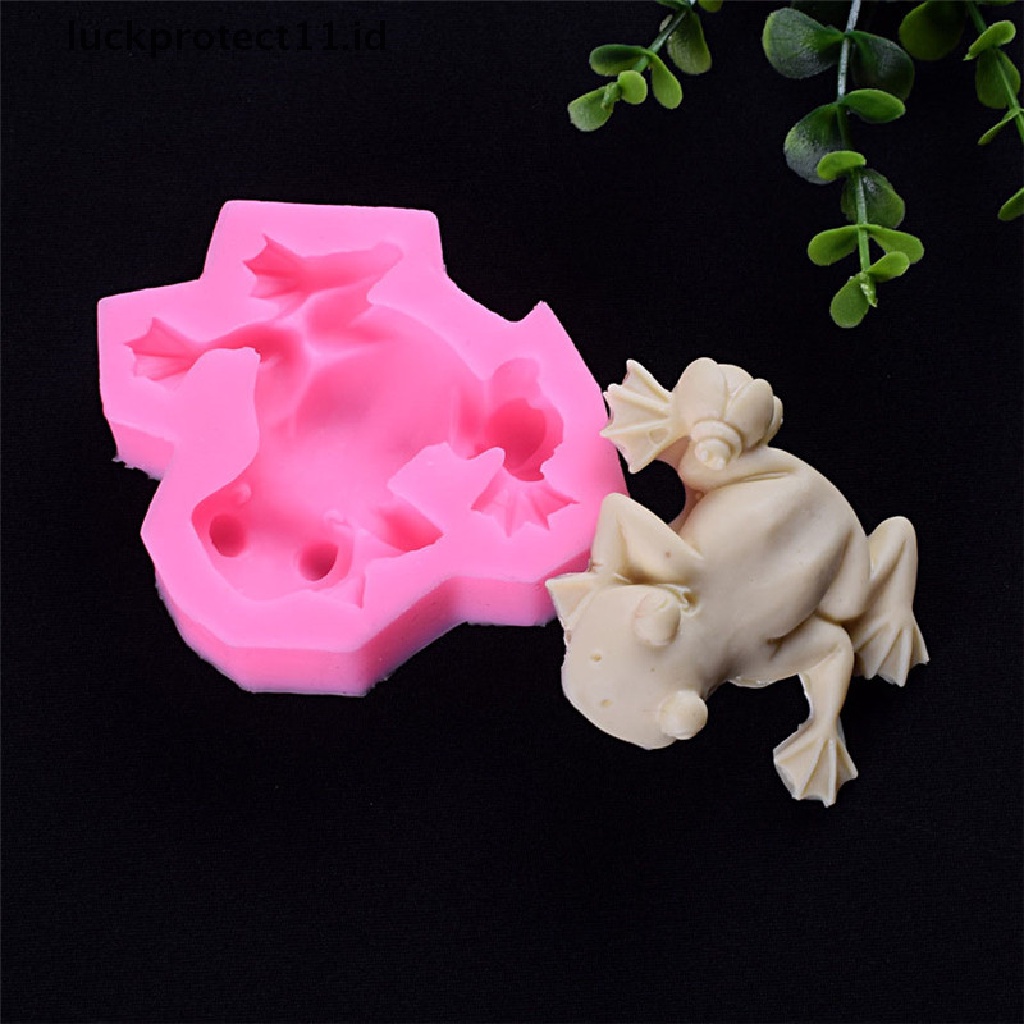 //HG&amp;ID// frog silicone fondant mold diy cake chocolate candy bakeware tools  .