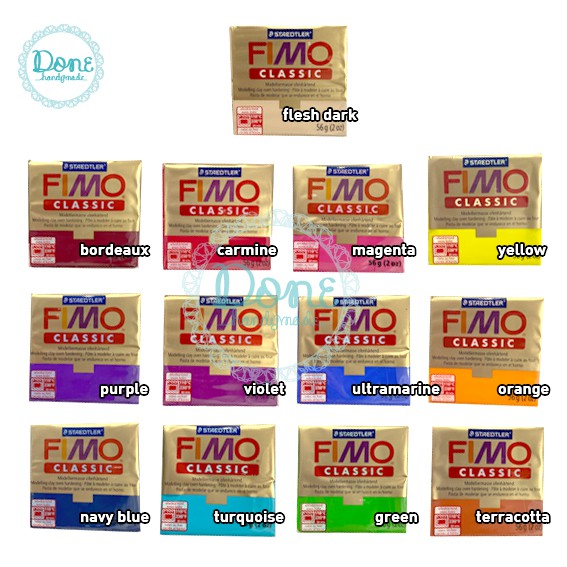 Polymer Clay Fimo Classic modelling clay miniature clay doll art bahan craft