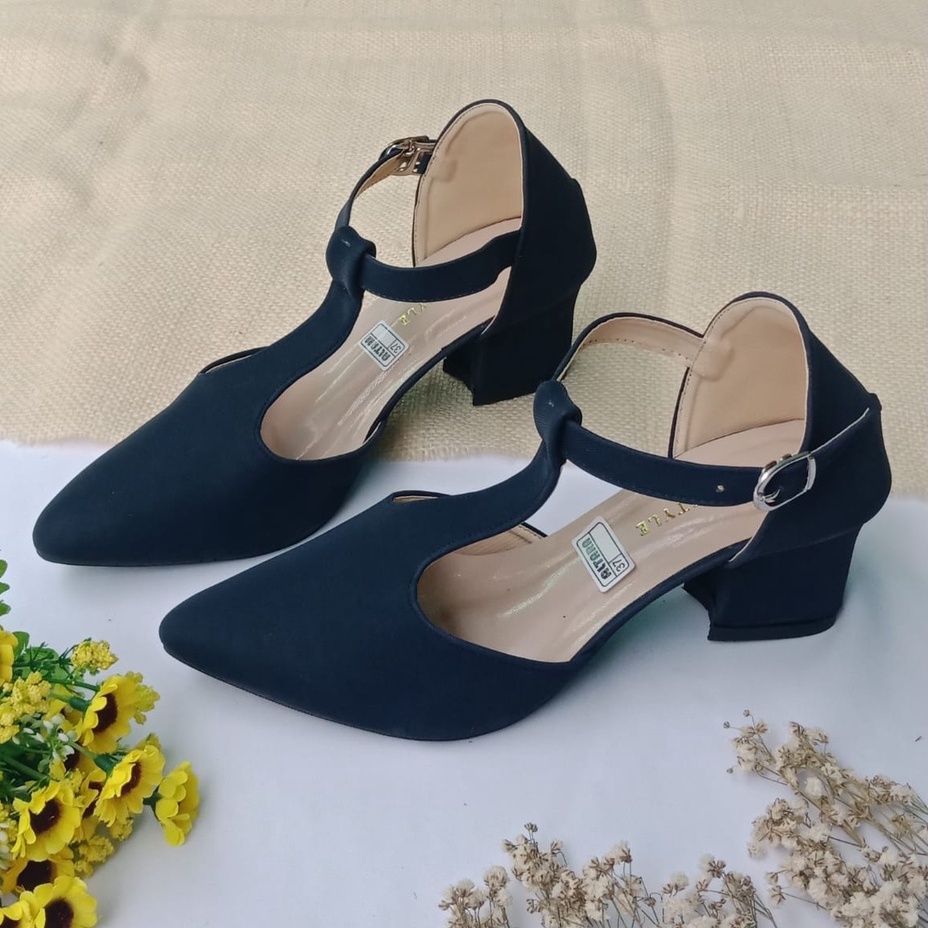 Abhia Pump Heels (IY-48) / Sepatu Hak Tahu / Heels Wanita / Sepatu Kerja Wanita