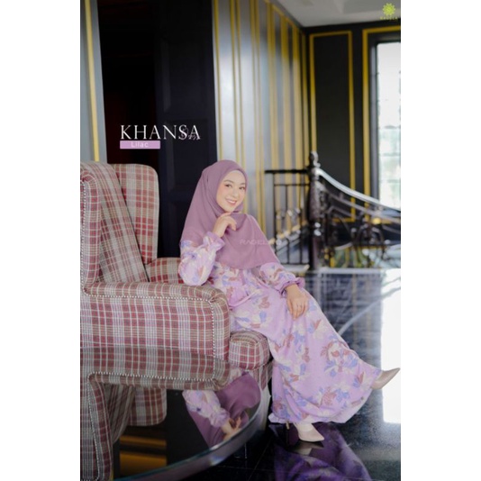 Ready stock khansa XL by Ragela hijab syar'i gamis branded murah berkualitas