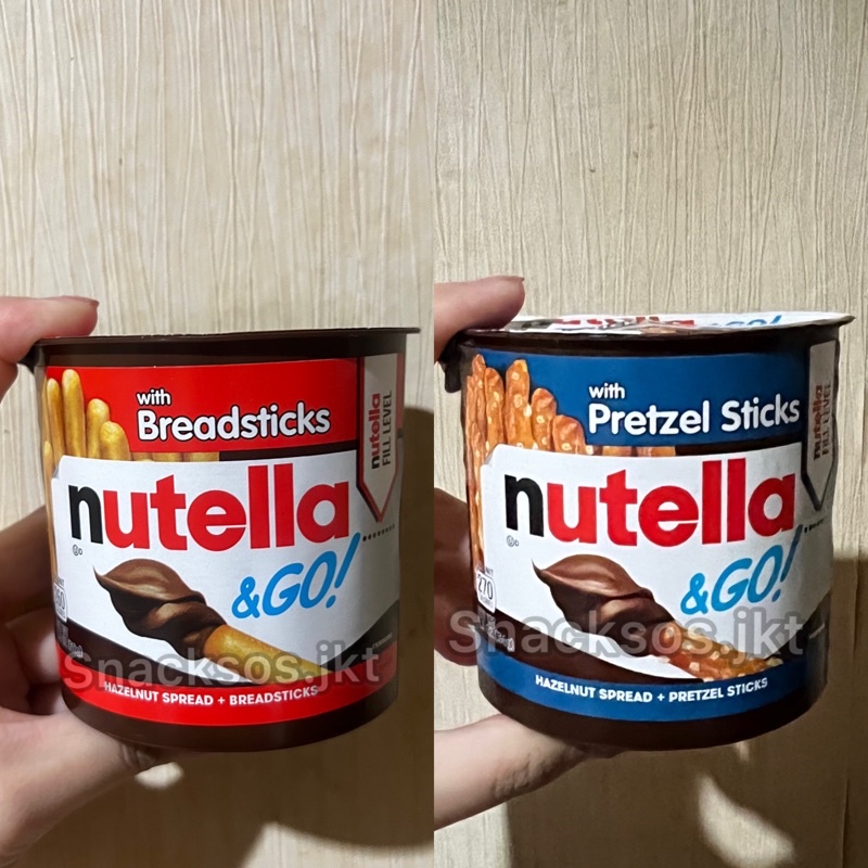 

NUTELLA & GO WITH BREADSTICKS / WITH PRETZEL STICKS- NUTELLA GO HAZELNUT NYAM NYAM BISKUIT