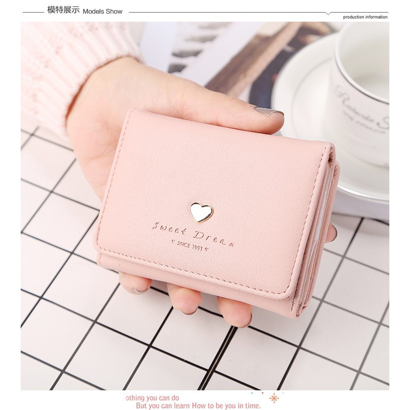 Dompet Clutch Compact Wanita Lipat 3 100% PREMIUM