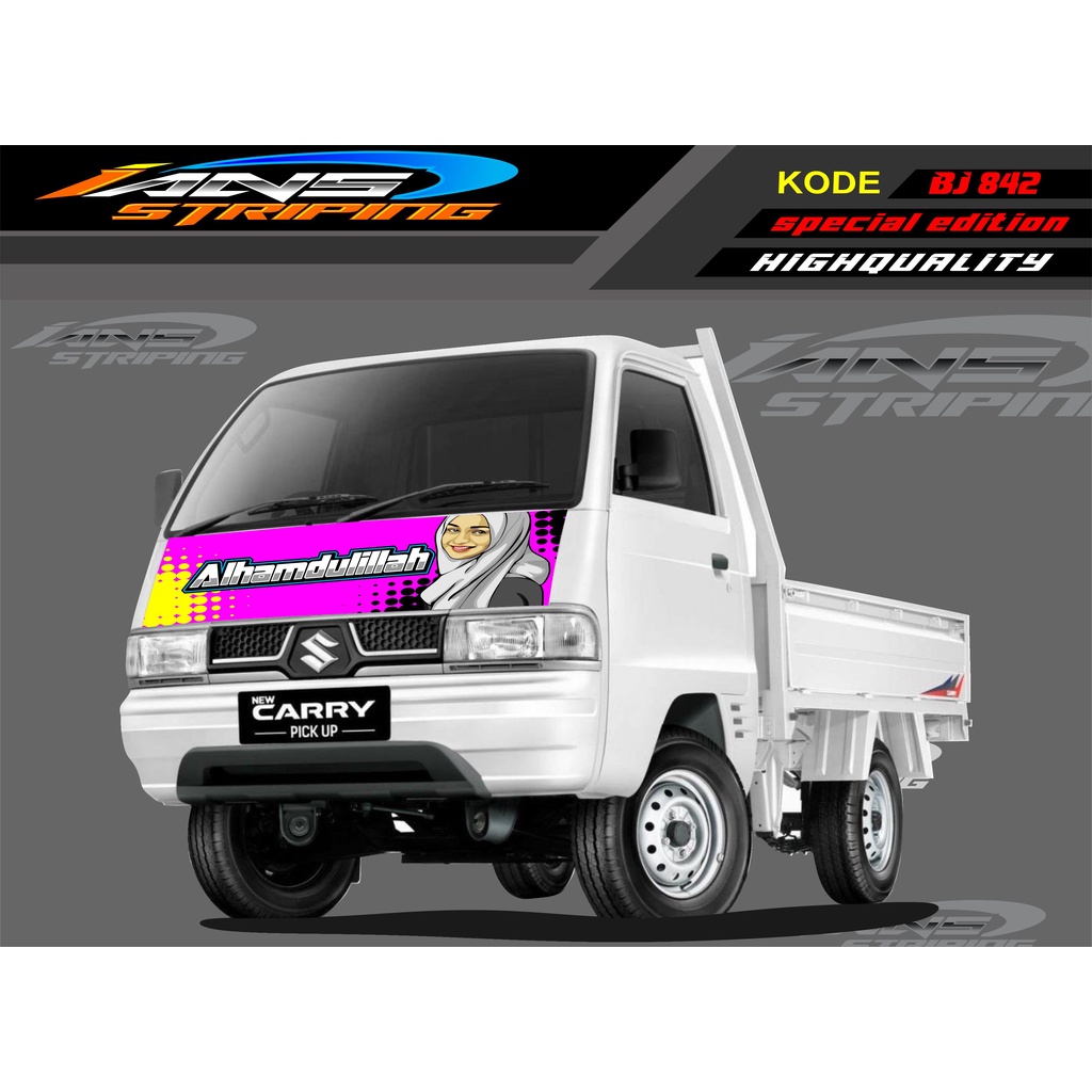 VARIASI STICKER KAP MOBIL CARRY/ STIKER KABIN DEPAN MOBIL CARRY PICK UP / STICKER TERBARU