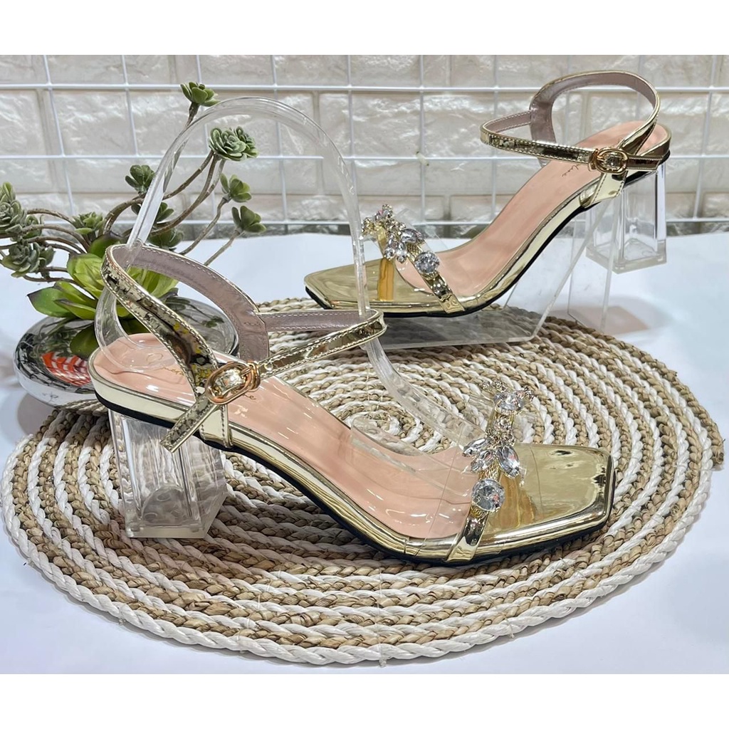 Sandal Purple Y011 - Sepatu Wanita Heels - Heels Shoes Purple