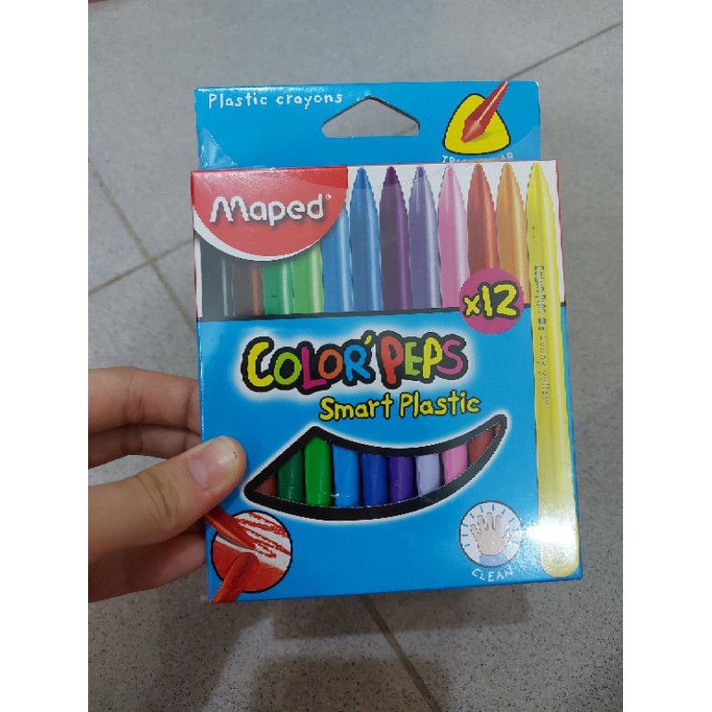 

Maped Colour Peps Plastic Crayon (Krayon Plastik) Isi 12