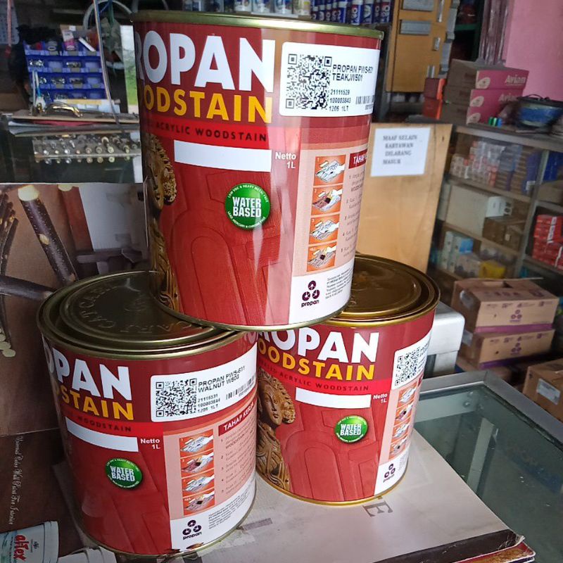 propan Woodstain pws-631 1 kg water based || teak || akasia || walnut || walnut bali