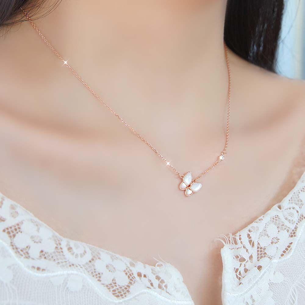 Mxbeauty Kalung Wanita Lucu Sederhana Perhiasan Perempuan Emas Hadiah Leher charms Elegan Choker