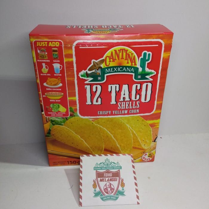 Cantina Mexicana 12 Taco Shells Crispy Yellow Corn 150 Gr Kulit Tacos