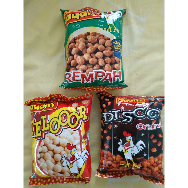 

Kacang Ayam oleh - oleh Khas Makassar (kacang rempah - kacang disco - kacang emas - kacang telooor) asli cap ayam