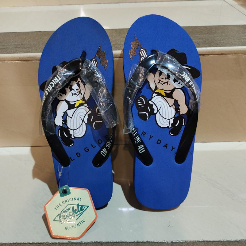 slippers trickle japs x garasi rebel distro / sandal spon / sendal pria / sandal kasual