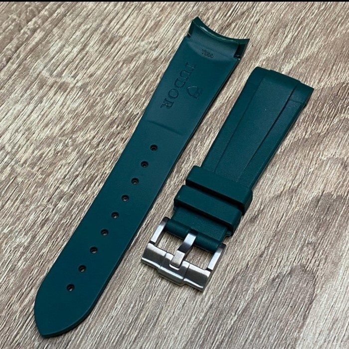 STRAP-TALI JAM TUDOR 22mm RUBBER - Hijau