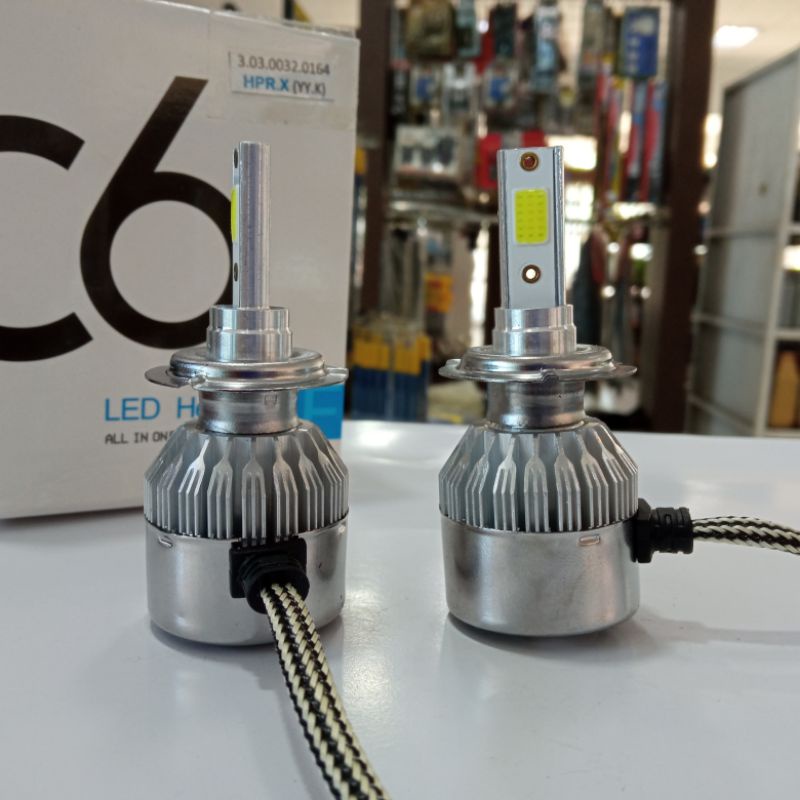 Lampu Led Mobil Headlamp C6 H7 6000k