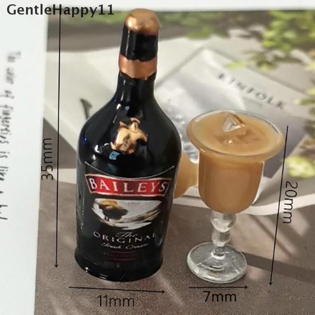 Gentlehappy Mainan Miniatur Botol Wine Skala 1: 12 Untuk Aksesoris Rumah Boneka