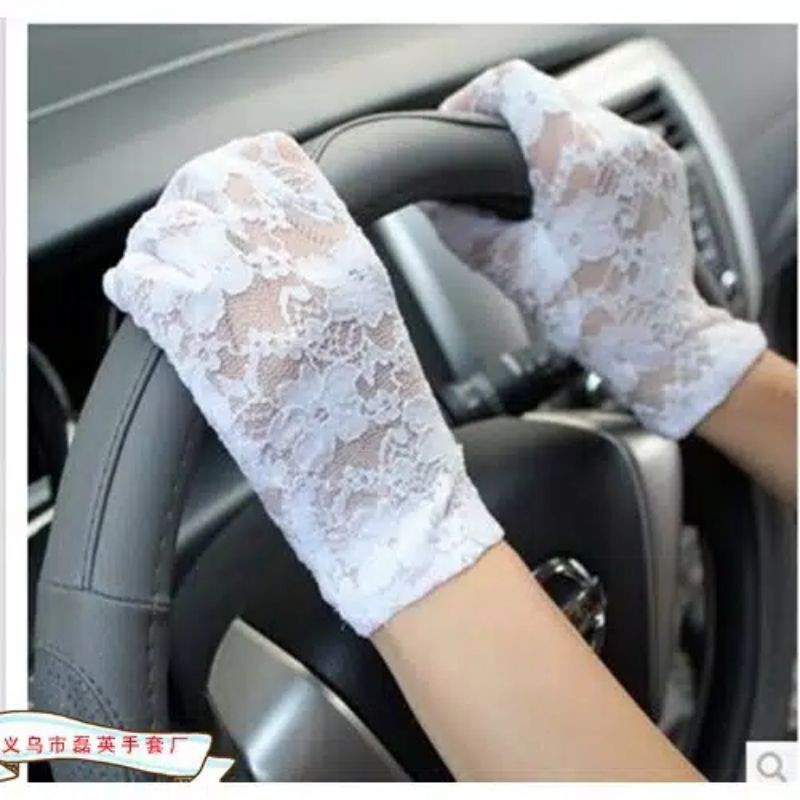 Sarung tangan Pengantin brokat/lace (bridal wedding gloves)