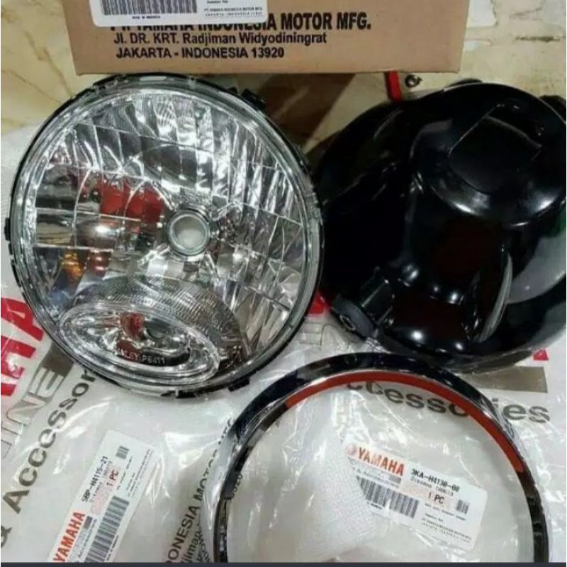 REFLEKTOR LAMPU ONLY DEPAN DPN RX KING THN 2007 BULAT ASLI ORI YGP