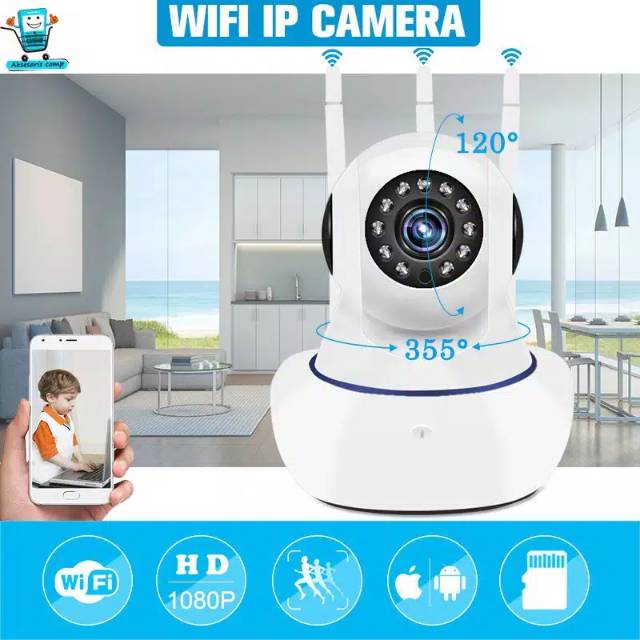 Cctv IP Kamera 2 mp showmo Yoosee Wireless IP Camera  HD  3 2 antena v380 pro