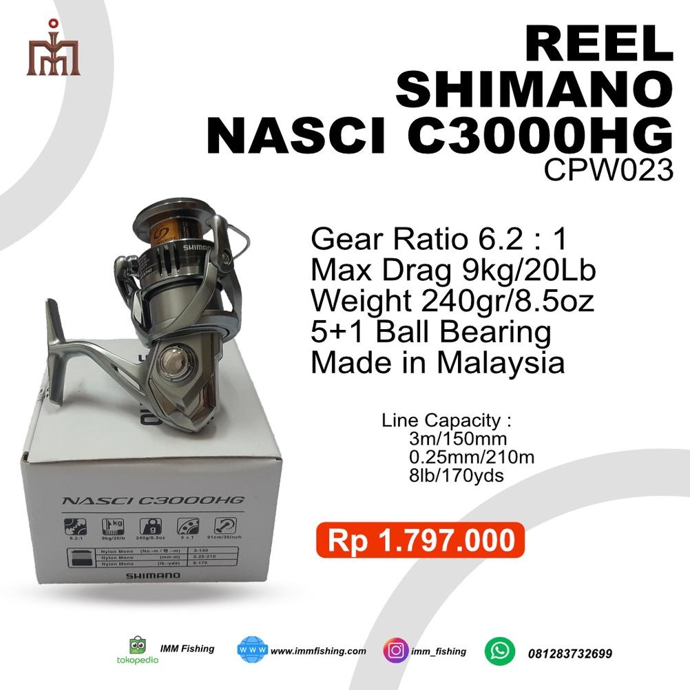 REEL SHIMANO NASCI C3000HG