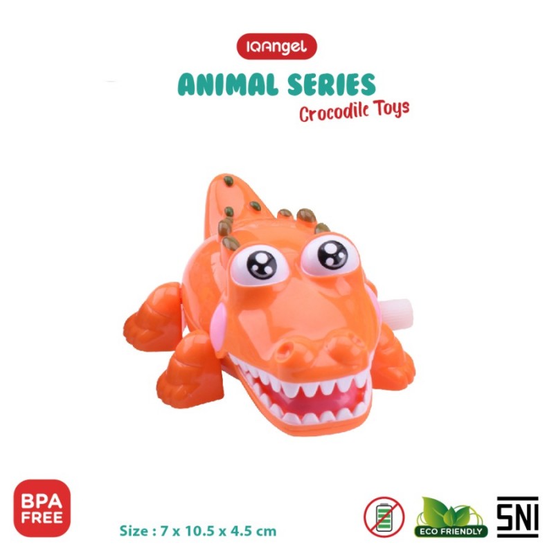 IQ Angel Animal Series Mainan Motorik Anak - Crocodile / Buaya - Random