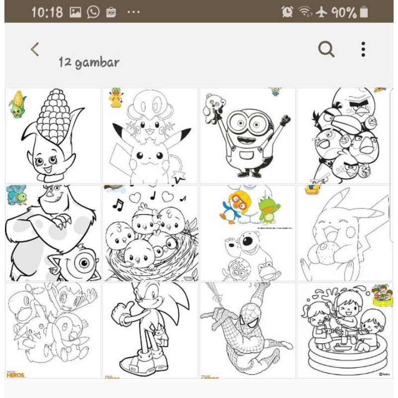 

Buku Mewarnai Buku Mewarnai Karakter untuk anak-anak Buku Aktivitas mewarnai ( AB-A02 )